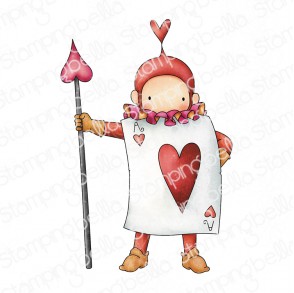 TINY TOWNIE WONDERLAND PLAYING CARD GUARD RUBBER STAMP